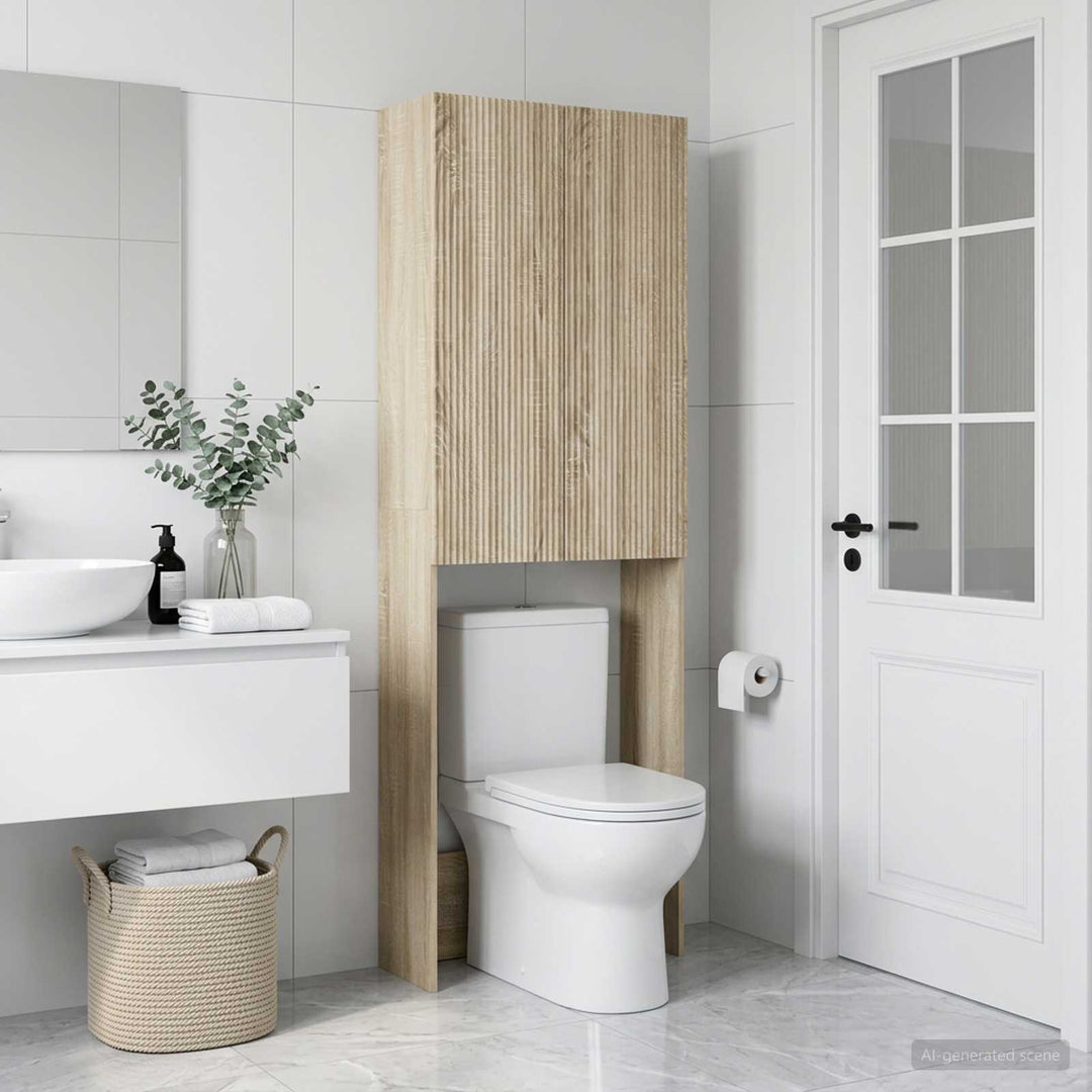 Toilet Skab ARNHEM Sonoma-eg 66 x 25,5 x 190 cm Konstrueret træ