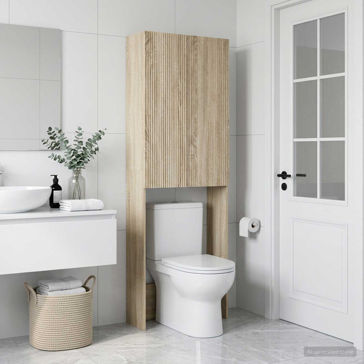 Toilet Skab ARNHEM Sonoma-eg 66 x 25,5 x 190 cm Konstrueret træ