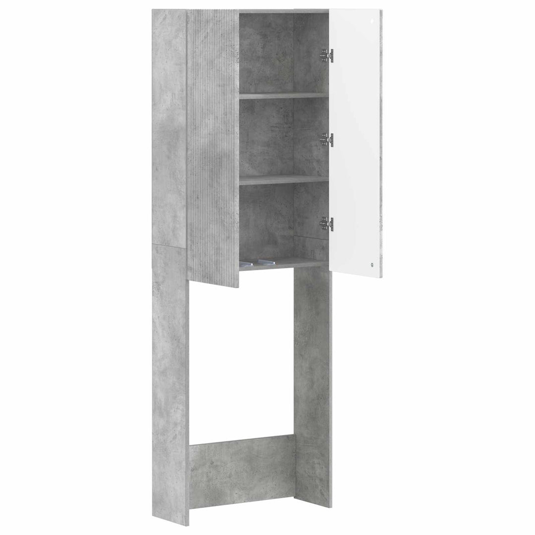Toilet Skab ARNHEM Betongrå 66 x 25,5 x 190 cm Konstrueret træ