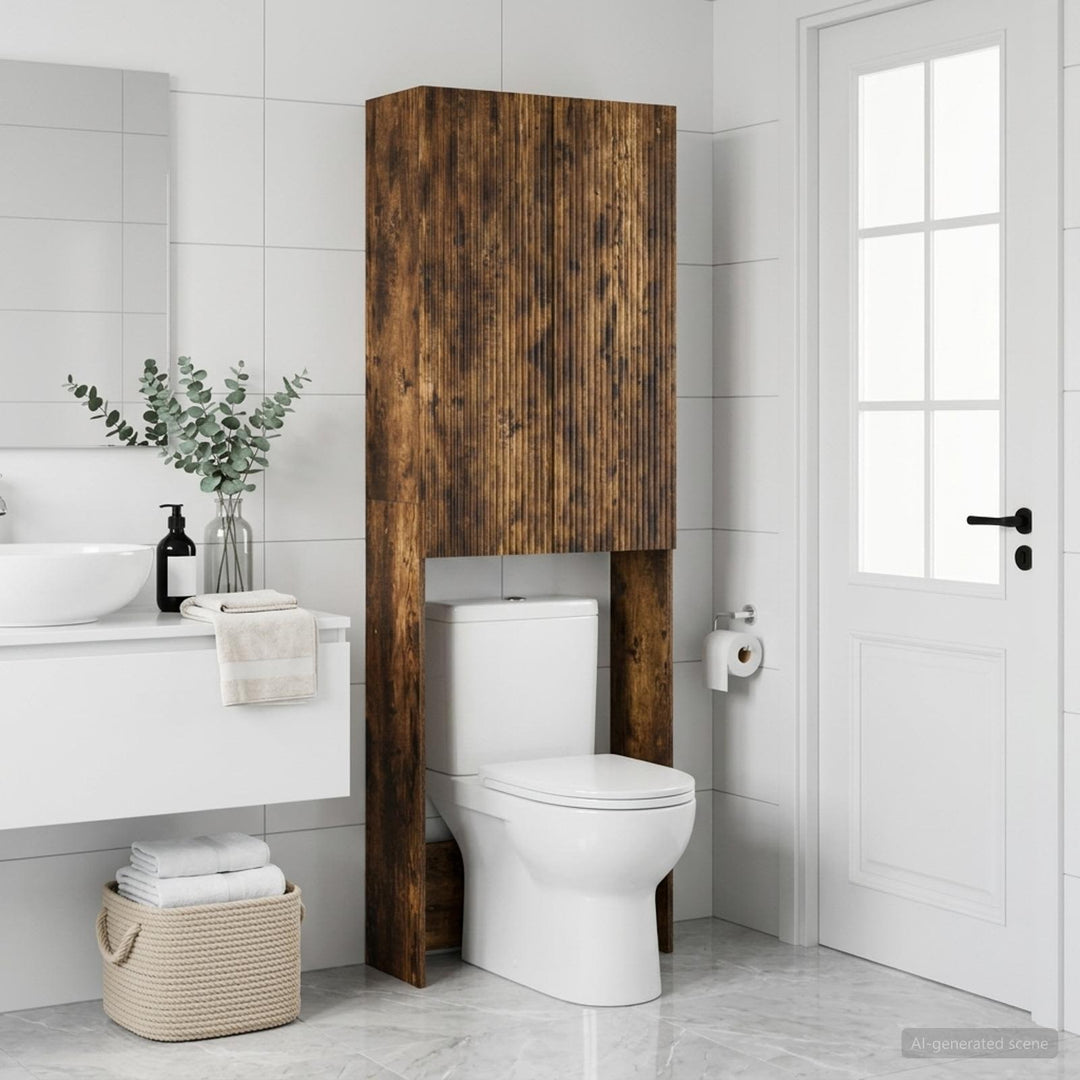 Toilet Skab ARNHEM Røget eg 66 x 25,5 x 190 cm Konstrueret træ