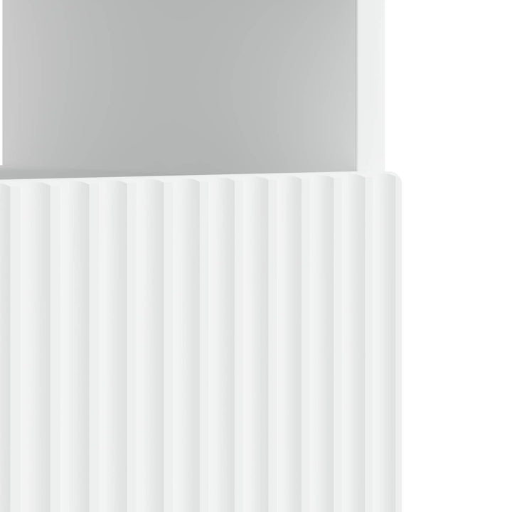 LED TV-skab Hvid Konstrueret træ