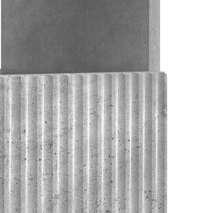 LED TV-skab Betongrå Konstrueret træ