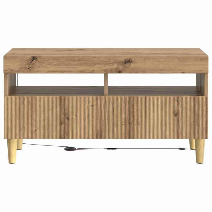 LED TV-skab Artisan-eg Konstrueret træ