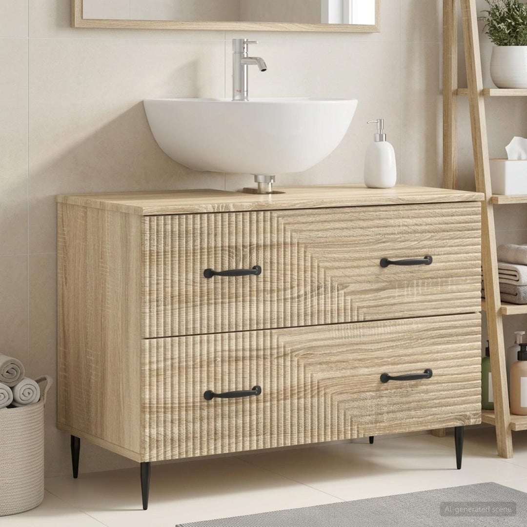 Badeværelsesskabsunder HAARLEM Sonoma-eg 82 x 41 x 58,5 cm