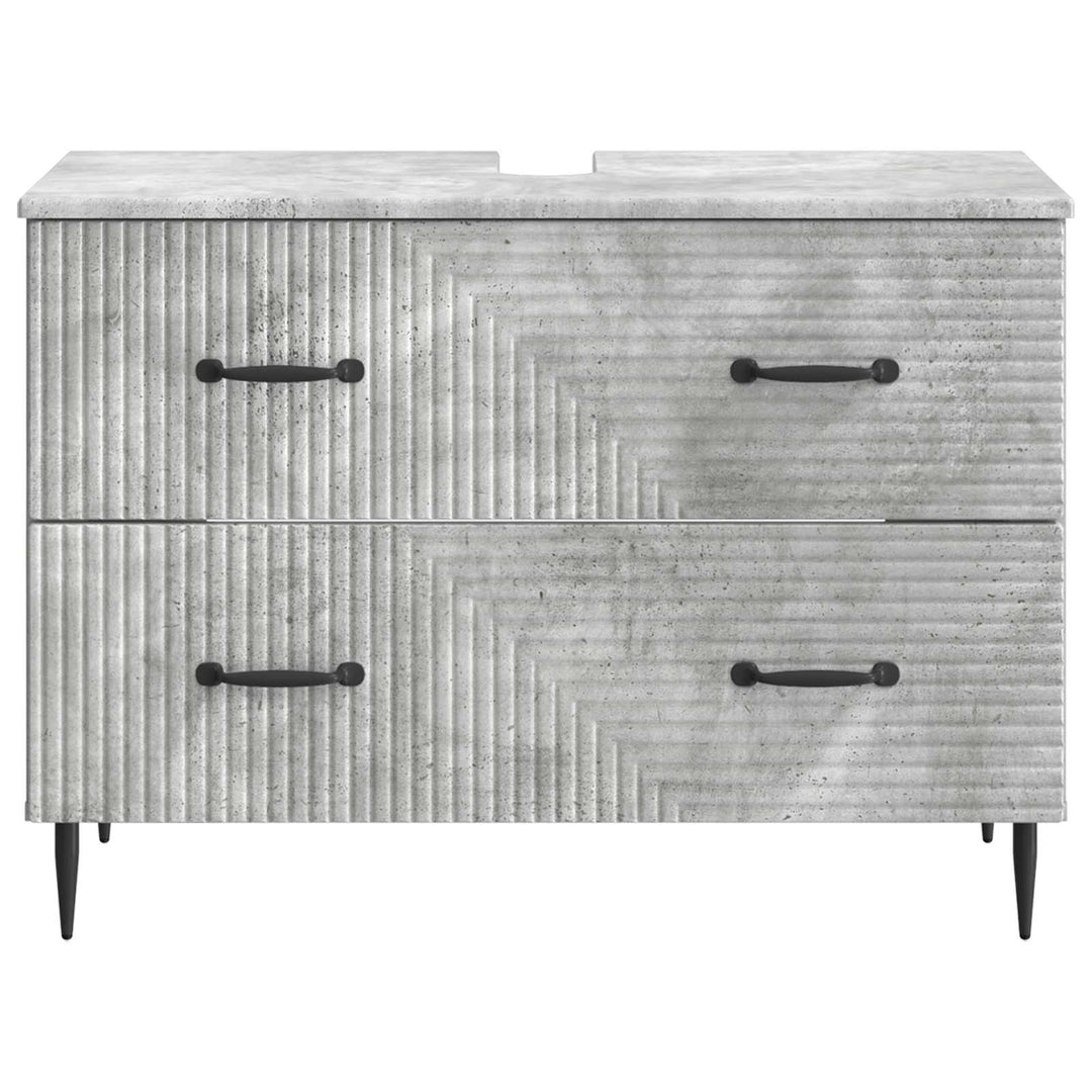 Badeværelsesskabsunder HAARLEM Betongrå 82 x 41 x 58,5 cm