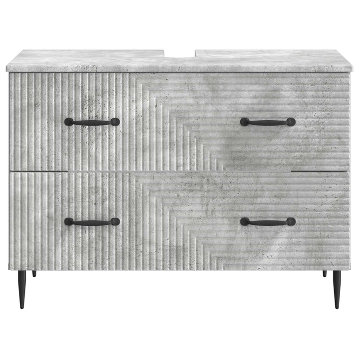 Badeværelsesskabsunder HAARLEM Betongrå 82 x 41 x 58,5 cm