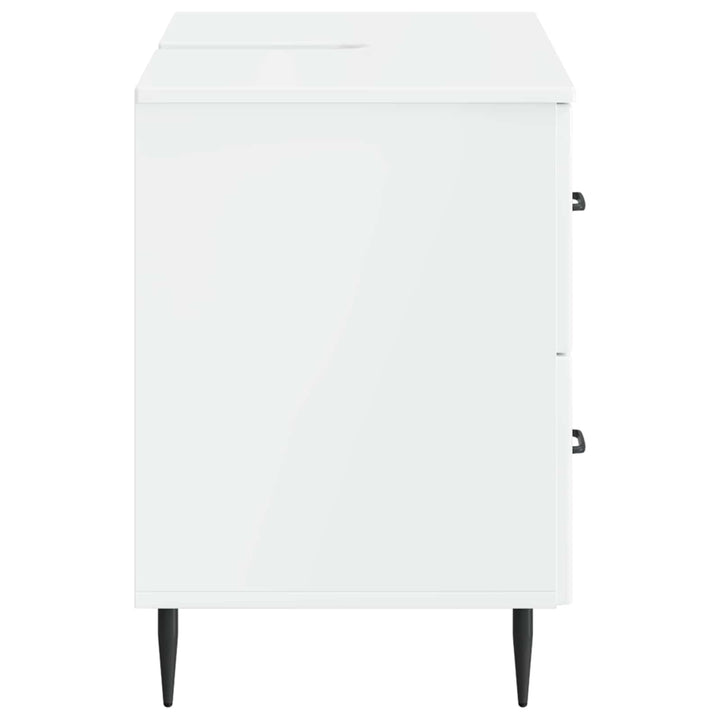 Badeværelsesskabsunder HAARLEM Hvid højglans 82 x 41 x 58,5 cm