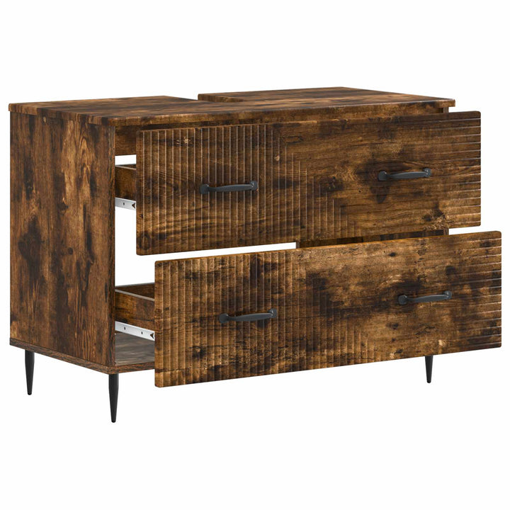 Badeværelsesskabsunder HAARLEM Røget eg 82 x 41 x 58,5 cm