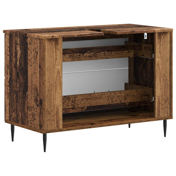 Badeværelsesskabsunder HAARLEM Gammelt træ 82 x 41 x 58,5 cm