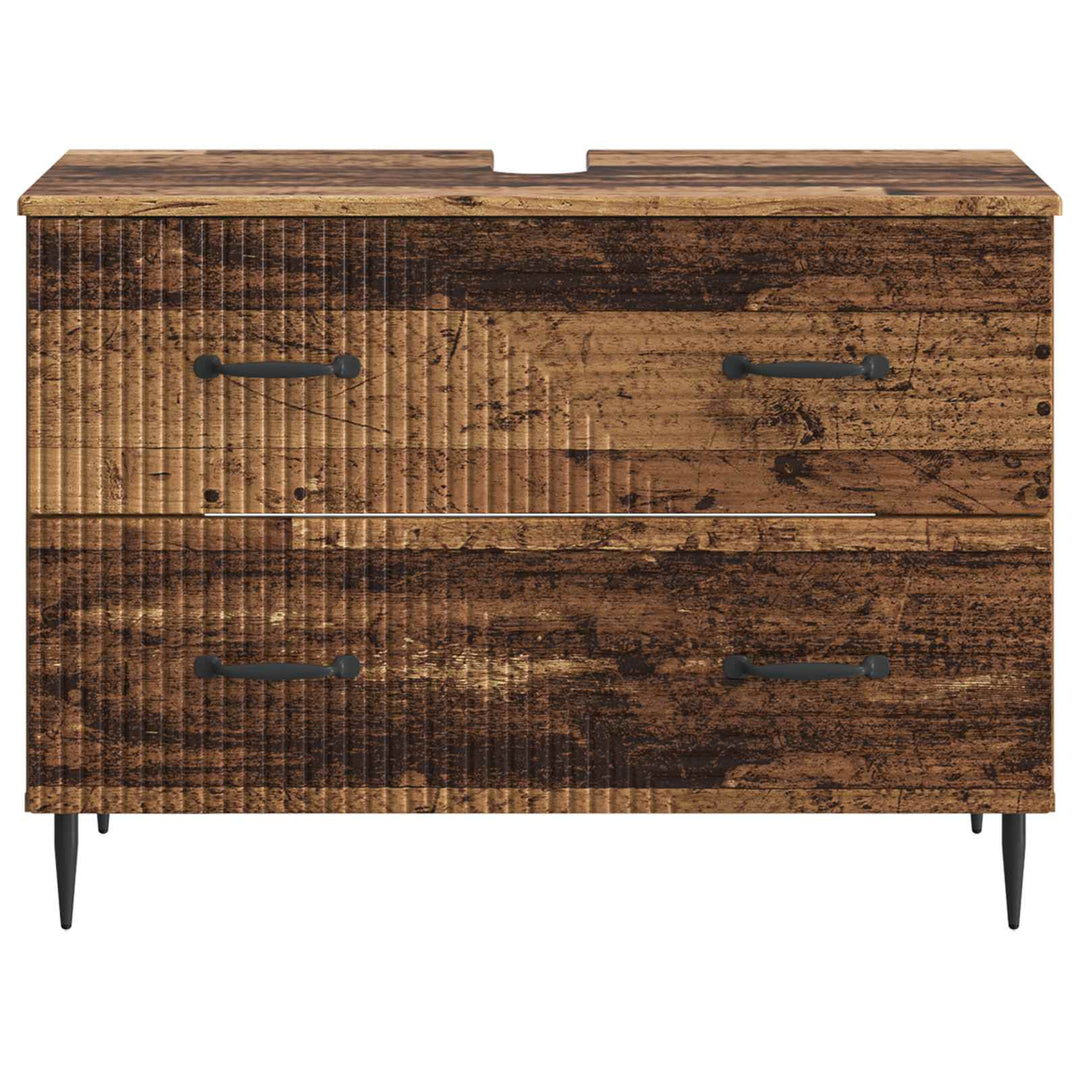 Badeværelsesskabsunder HAARLEM Gammelt træ 82 x 41 x 58,5 cm