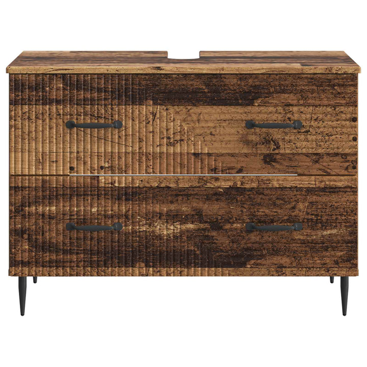 Badeværelsesskabsunder HAARLEM Gammelt træ 82 x 41 x 58,5 cm