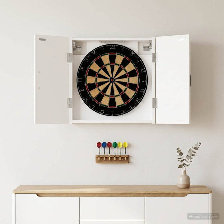 Dartboard Skab HAARLEM Hvid 52,5 x 10,5 x 53,5 cm