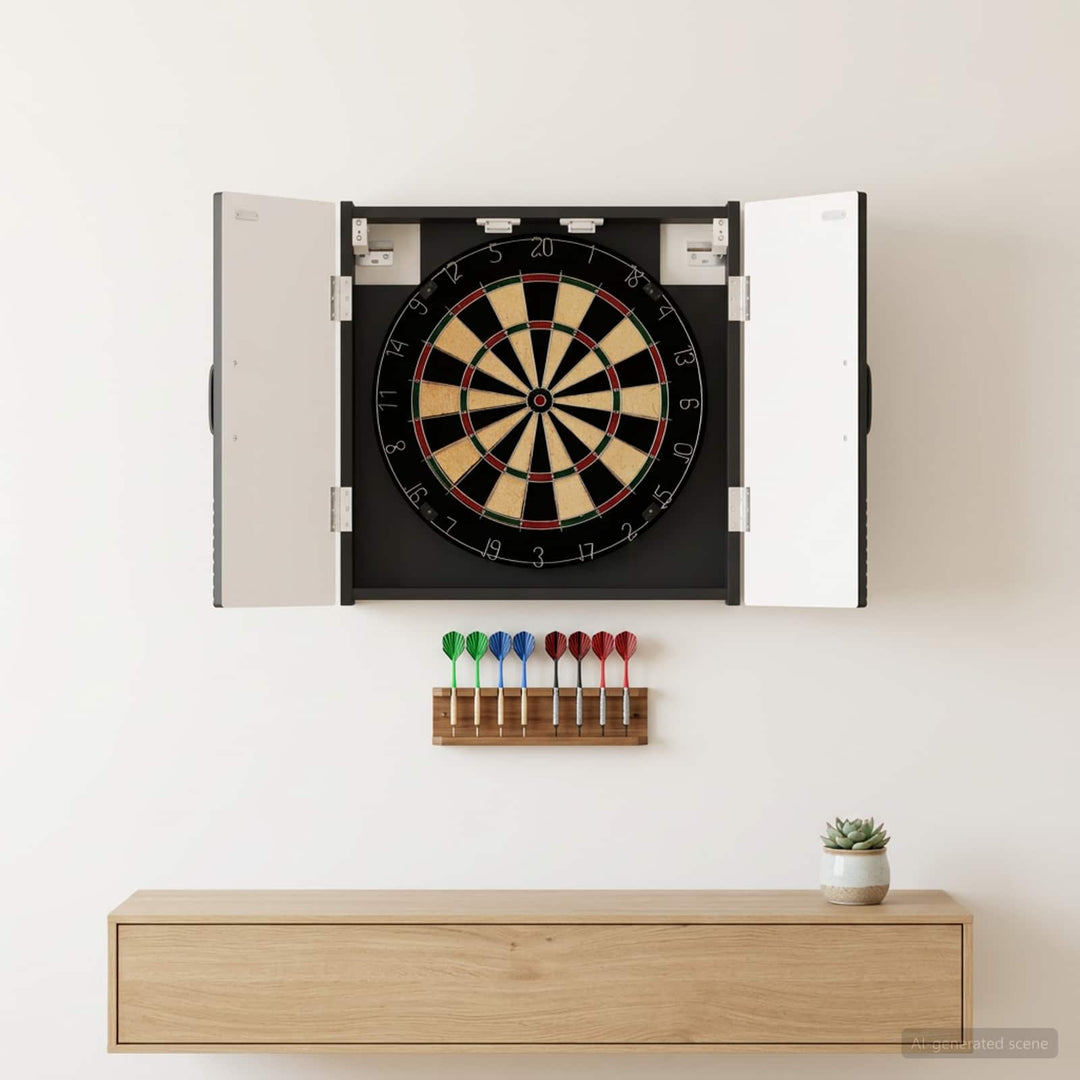 Dartboard Skab HOORN Sort 52,5 x 10,5 x 53,5 cm Konstrueret træ