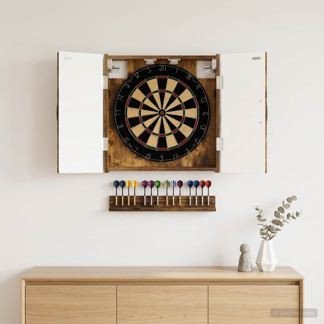 Dartboard Skab HAARLEM Røget eg 52,5 x 10,5 x 53,5 cm