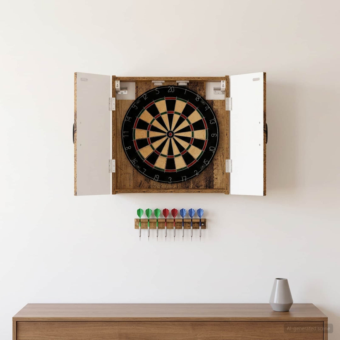 Dartboard Skab UTRECHT Gammelt træ 52,5 x 10,5 x 53,5 cm