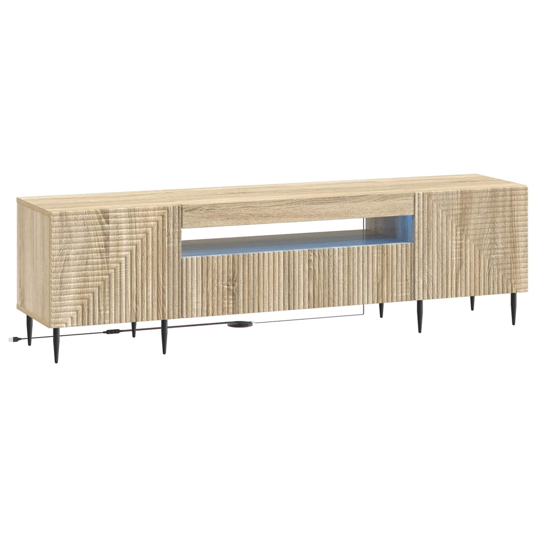LED TV-skab Sonoma-eg Konstrueret træ