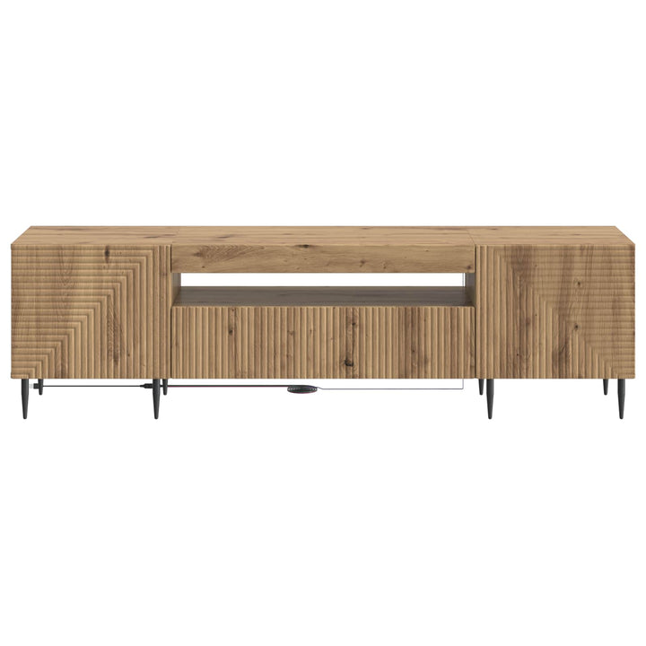 LED TV-skab Artisan-eg Konstrueret træ