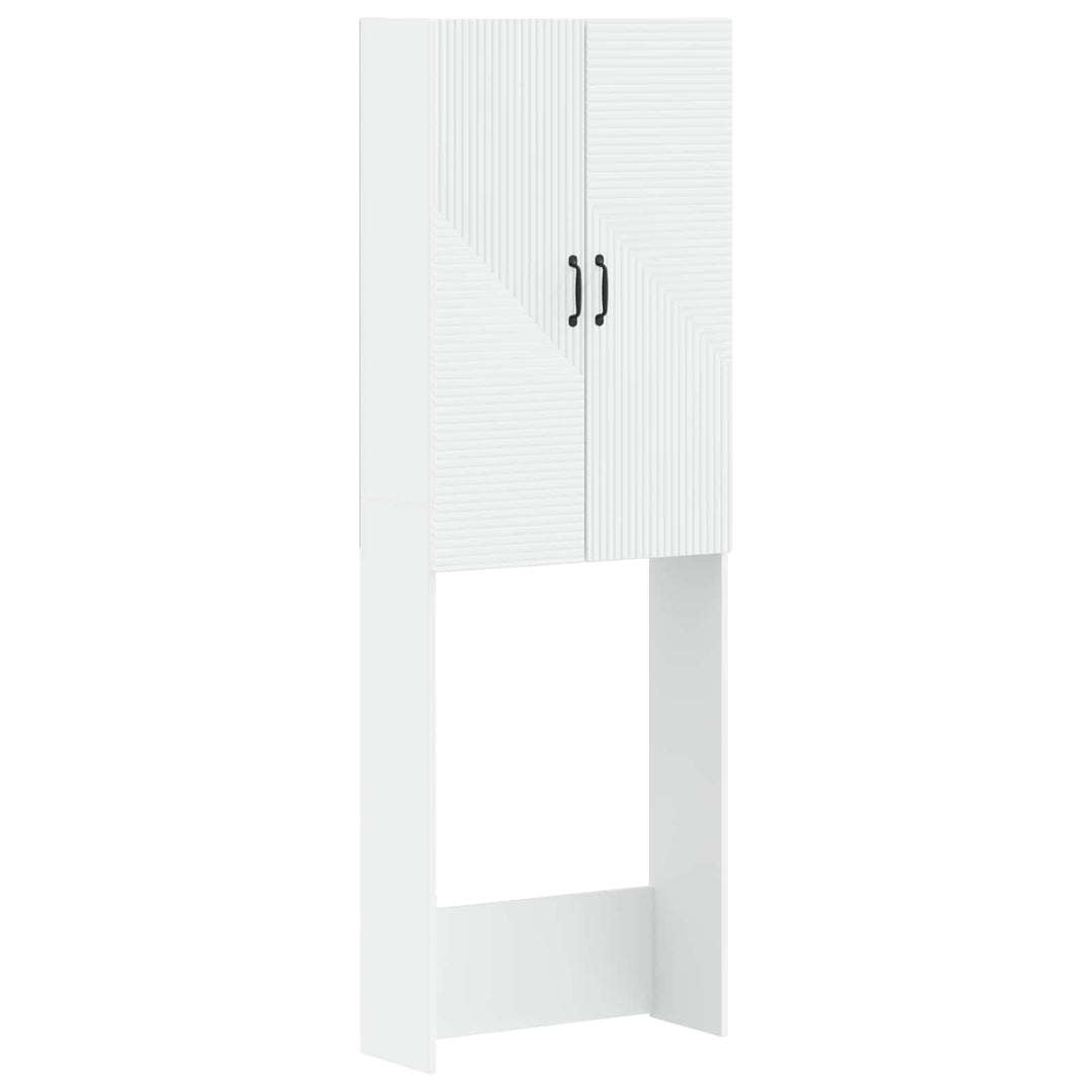 Toilet Skab HAARLEM Hvid 66 x 25,5 x 190 cm Konstrueret træ