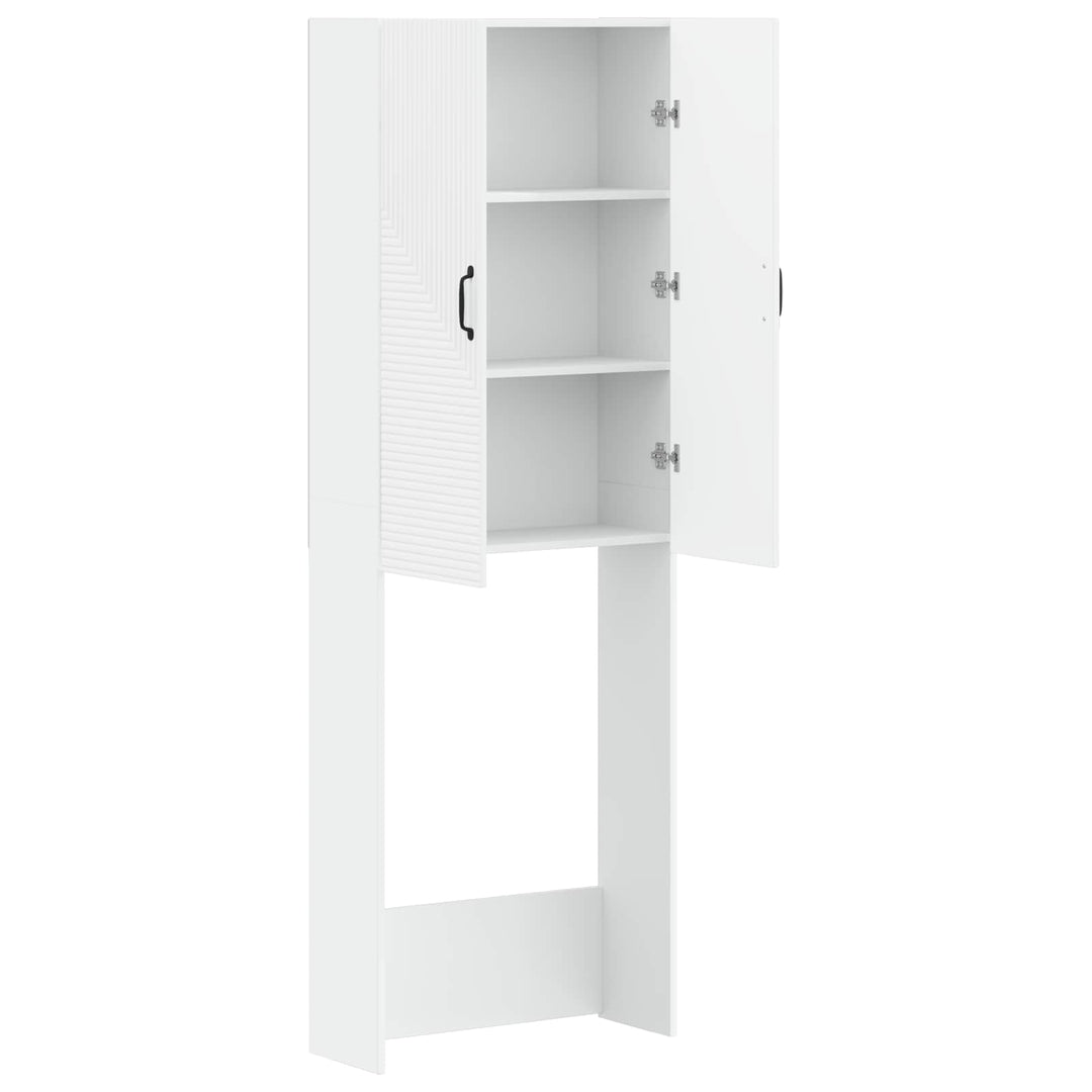 Toilet Skab HAARLEM Hvid 66 x 25,5 x 190 cm Konstrueret træ