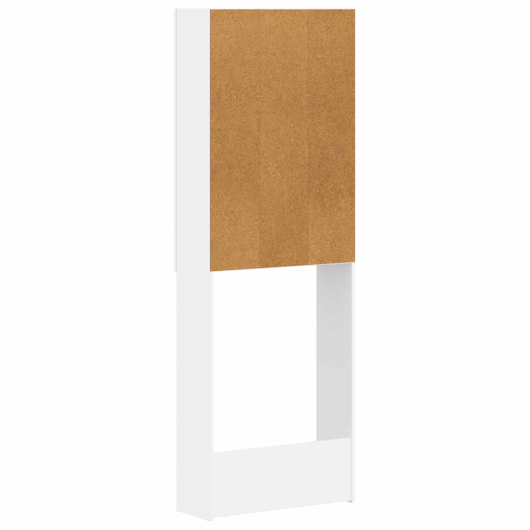 Toilet Skab HAARLEM Hvid 66 x 25,5 x 190 cm Konstrueret træ