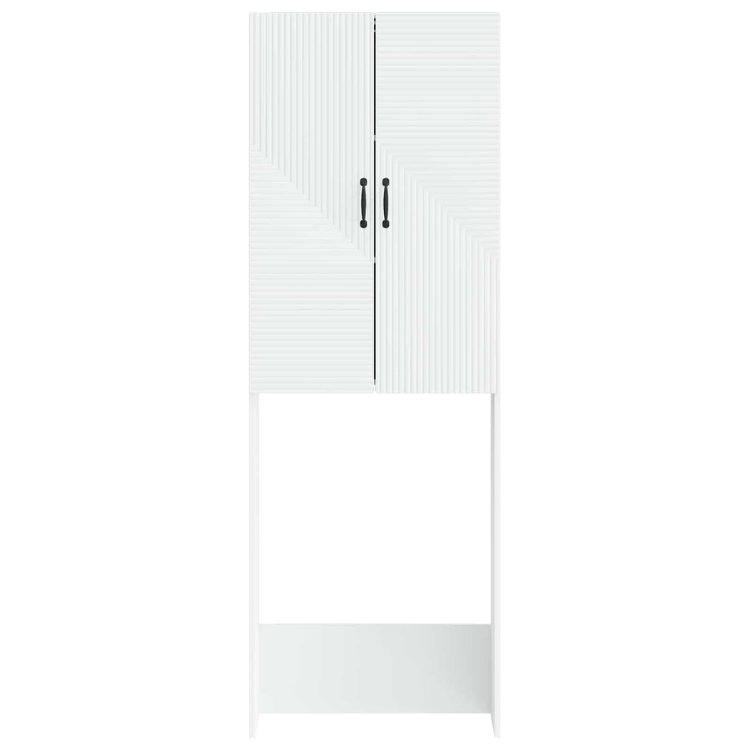 Toilet Skab HAARLEM Hvid 66 x 25,5 x 190 cm Konstrueret træ