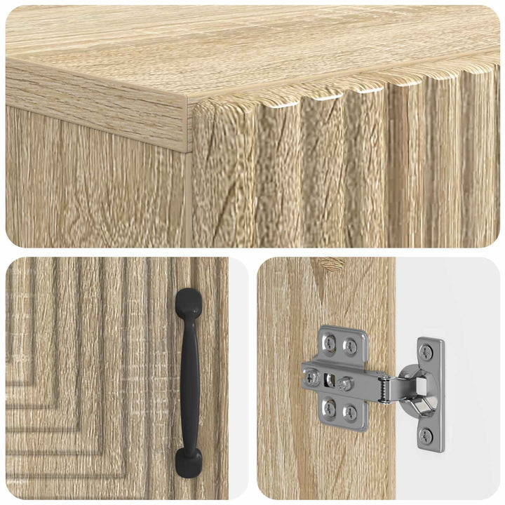 Toilet Skab HAARLEM Sonoma-eg 66 x 25,5 x 190 cm