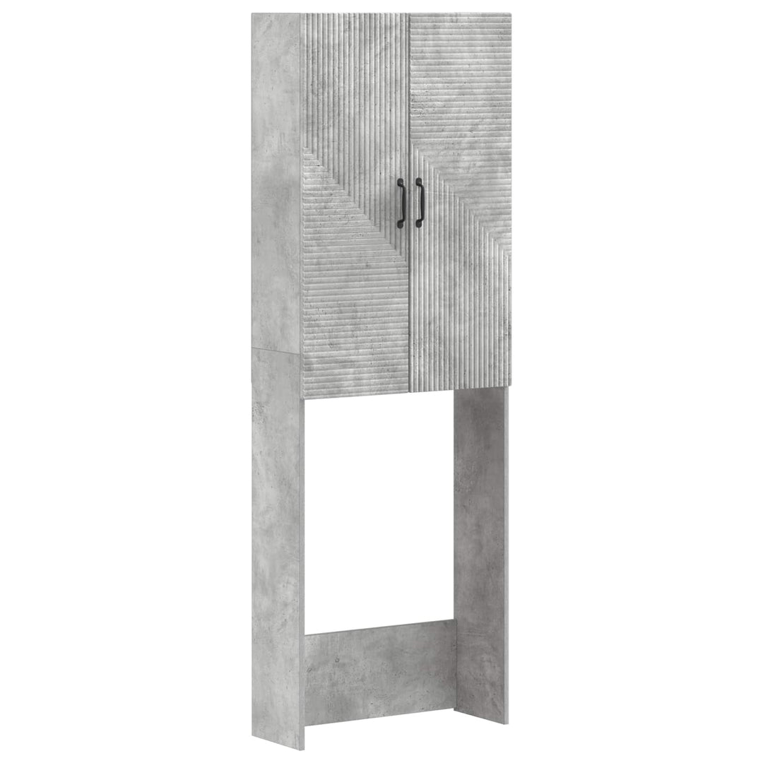 Toilet Skab HAARLEM Betongrå 66 x 25,5 x 190 cm Konstrueret træ