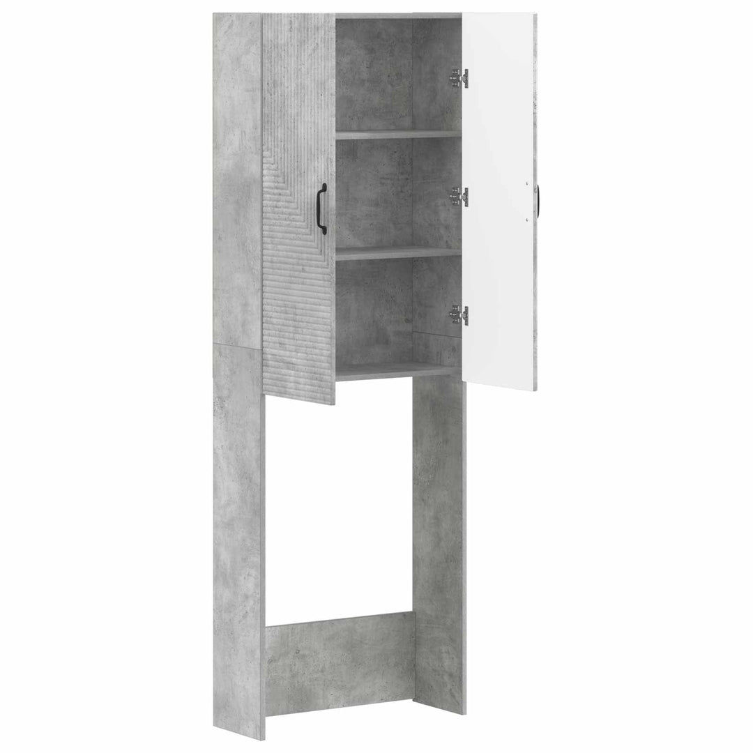 Toilet Skab HAARLEM Betongrå 66 x 25,5 x 190 cm Konstrueret træ