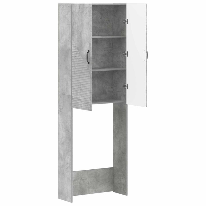 Toilet Skab HAARLEM Betongrå 66 x 25,5 x 190 cm Konstrueret træ