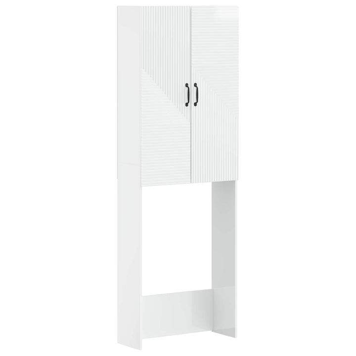 Toilet Skab HAARLEM Hvid højglans 66 x 25,5 x 190 cm