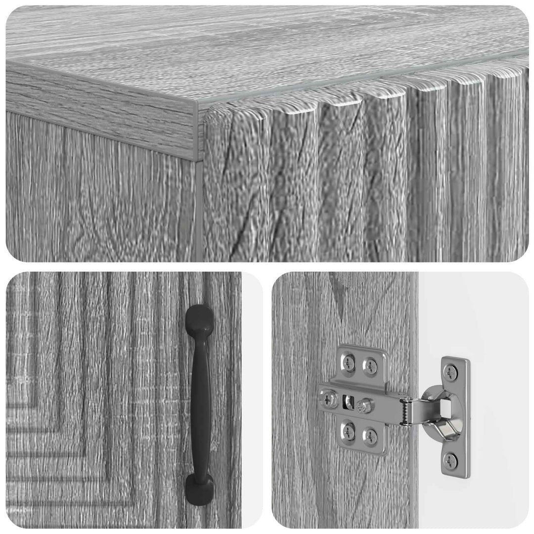 Toilet Skab HAARLEM Grå Sonoma 66 x 25,5 x 190 cm