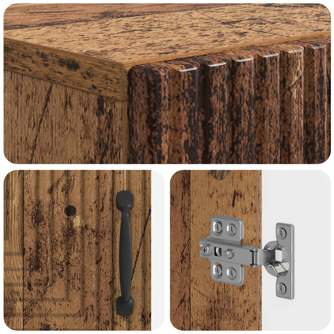 Toilet Skab HAARLEM Gammelt træ 66 x 25,5 x 190 cm