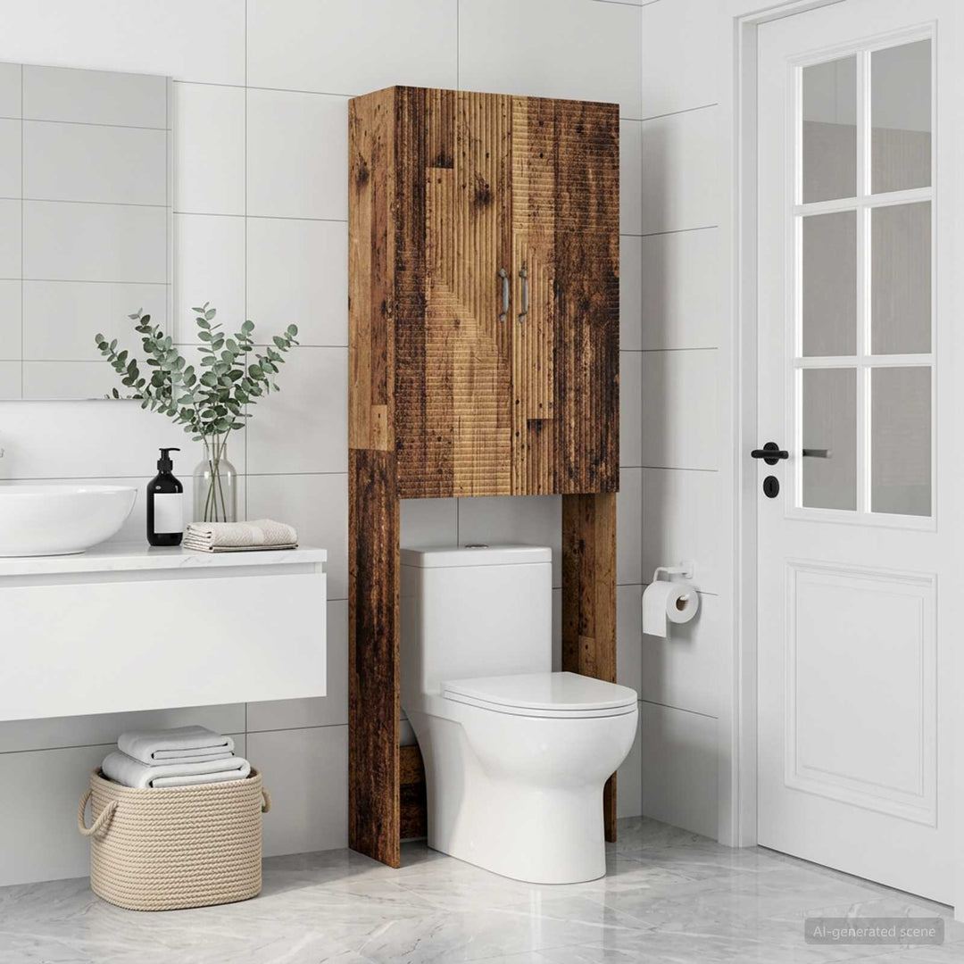 Toilet Skab HAARLEM Gammelt træ 66 x 25,5 x 190 cm