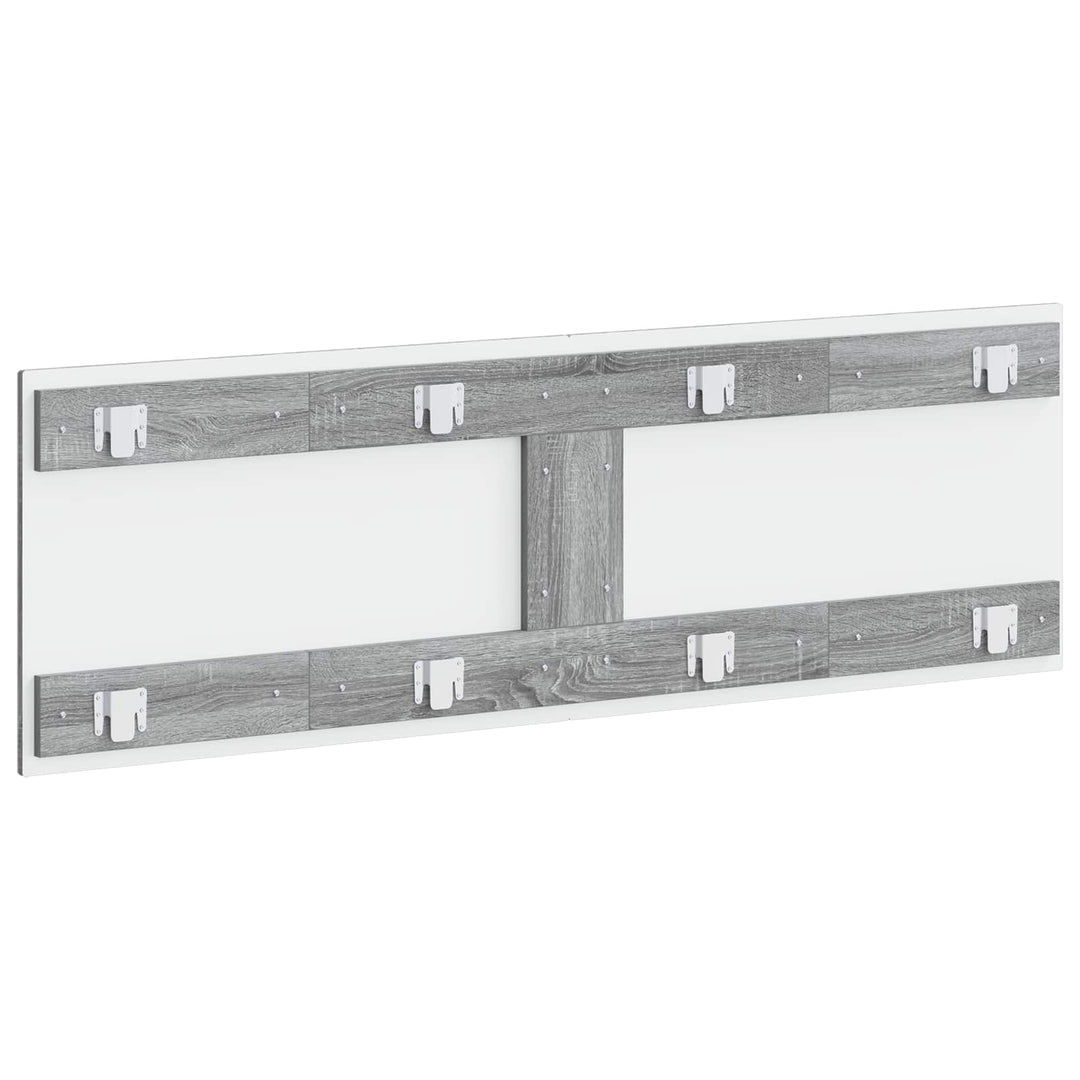 Væghængt hovedgærde HAARLEM Grå Sonoma Konstrueret træ