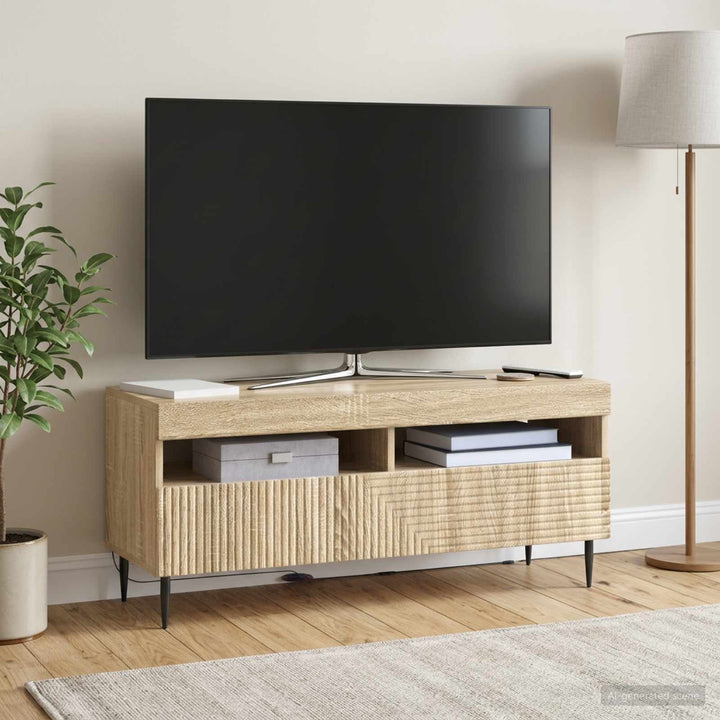 LED TV-skab Sonoma-eg Konstrueret træ