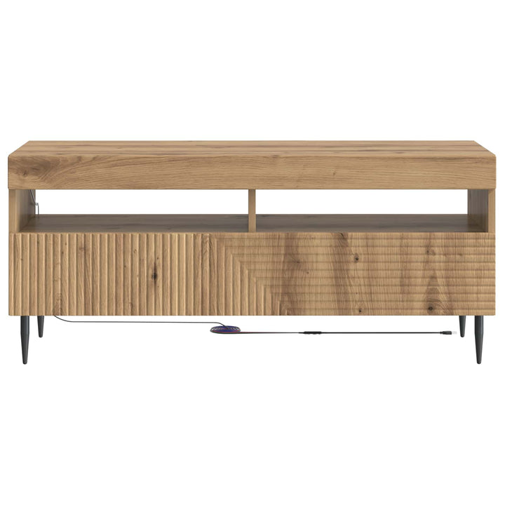 LED TV-skab Artisan-eg Konstrueret træ