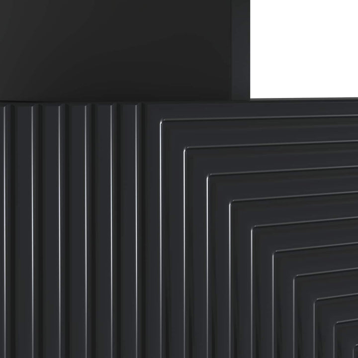 LED TV-skab Sort Konstrueret træ