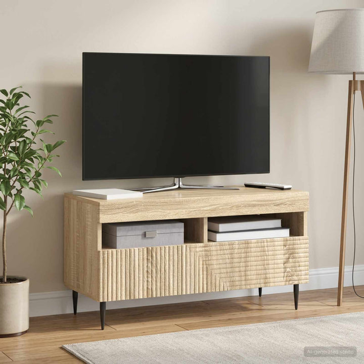 LED TV-skab Sonoma-eg Konstrueret træ