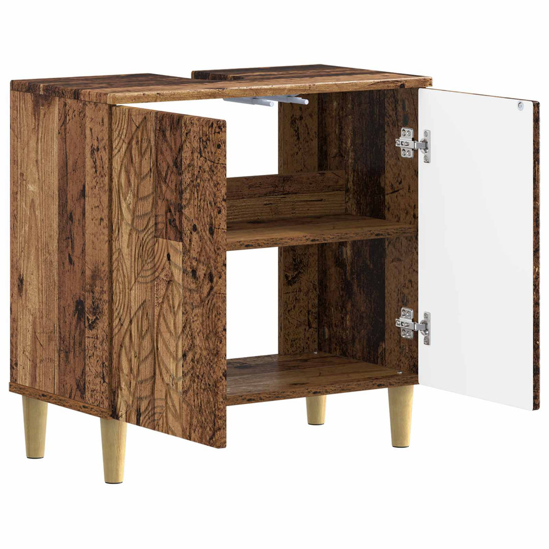 Badeværelsesskabsunder DELFT Gammelt træ 59,5 x 31,5 x 59 cm