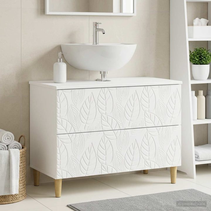 Badeværelsesskabsunder DELFT Hvid 82 x 41 x 59 cm
