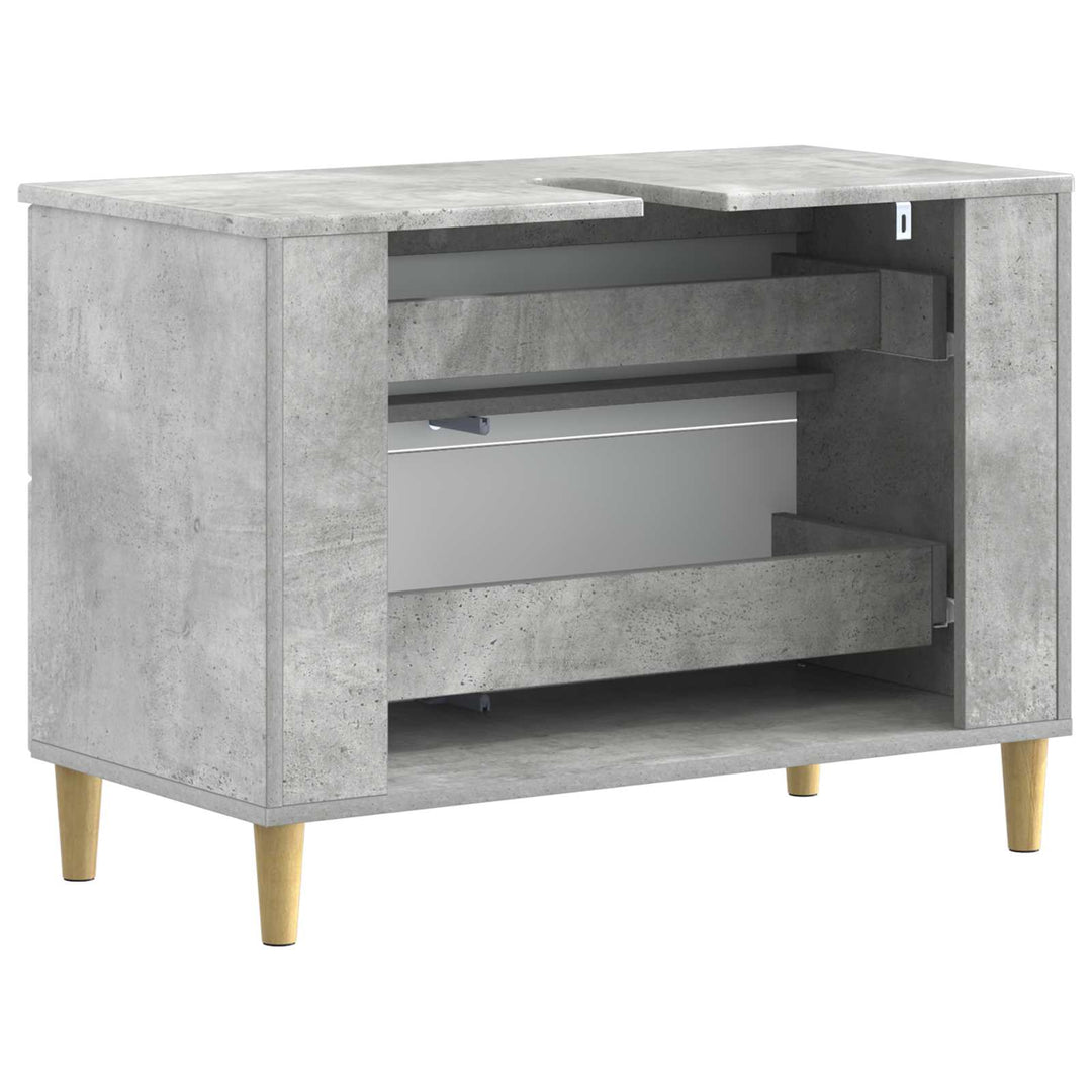 Badeværelsesskabsunder DELFT Betongrå 82 x 41 x 59 cm