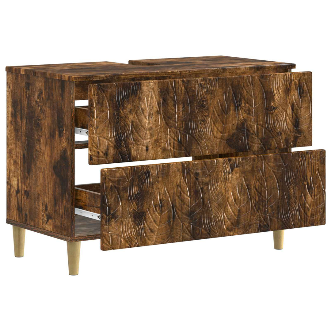 Badeværelsesskabsunder DELFT Røget eg 82 x 41 x 59 cm