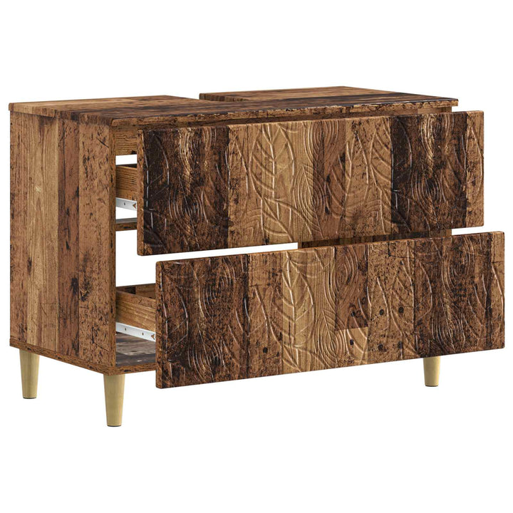 Badeværelsesskabsunder DELFT Gammelt træ 82 x 41 x 59 cm