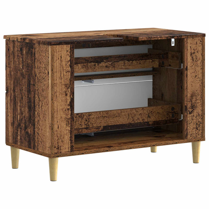 Badeværelsesskabsunder DELFT Gammelt træ 82 x 41 x 59 cm