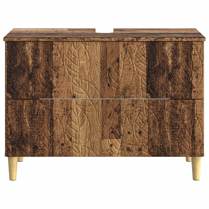 Badeværelsesskabsunder DELFT Gammelt træ 82 x 41 x 59 cm