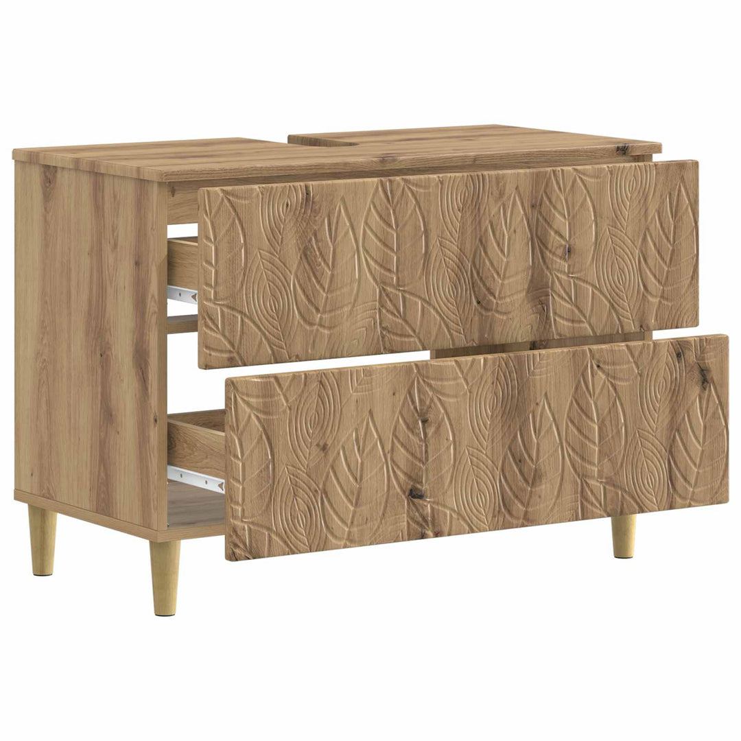 Badeværelsesskabsunder DELFT Artisan-eg 82 x 41 x 59 cm
