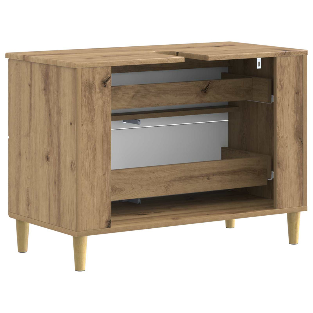 Badeværelsesskabsunder DELFT Artisan-eg 82 x 41 x 59 cm