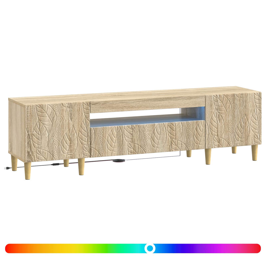 LED TV-skab Sonoma-eg Konstrueret træ