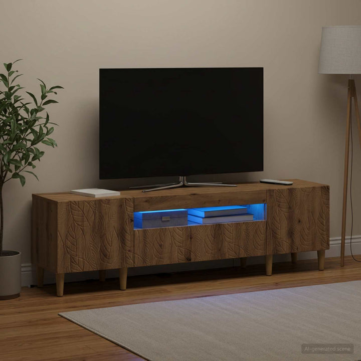 LED TV-skab Artisan-eg Konstrueret træ