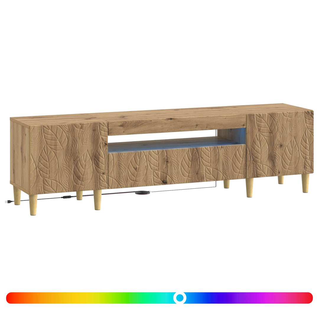 LED TV-skab Artisan-eg Konstrueret træ
